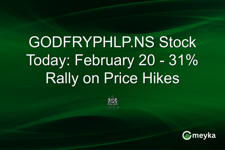 GODFRYPHLP.NS Stock Today: February 20 - 31% Rally on Price Hikes