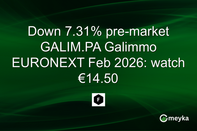 Down 7.31% pre-market GALIM.PA Galimmo EURONEXT Feb 2026: watch €14.50