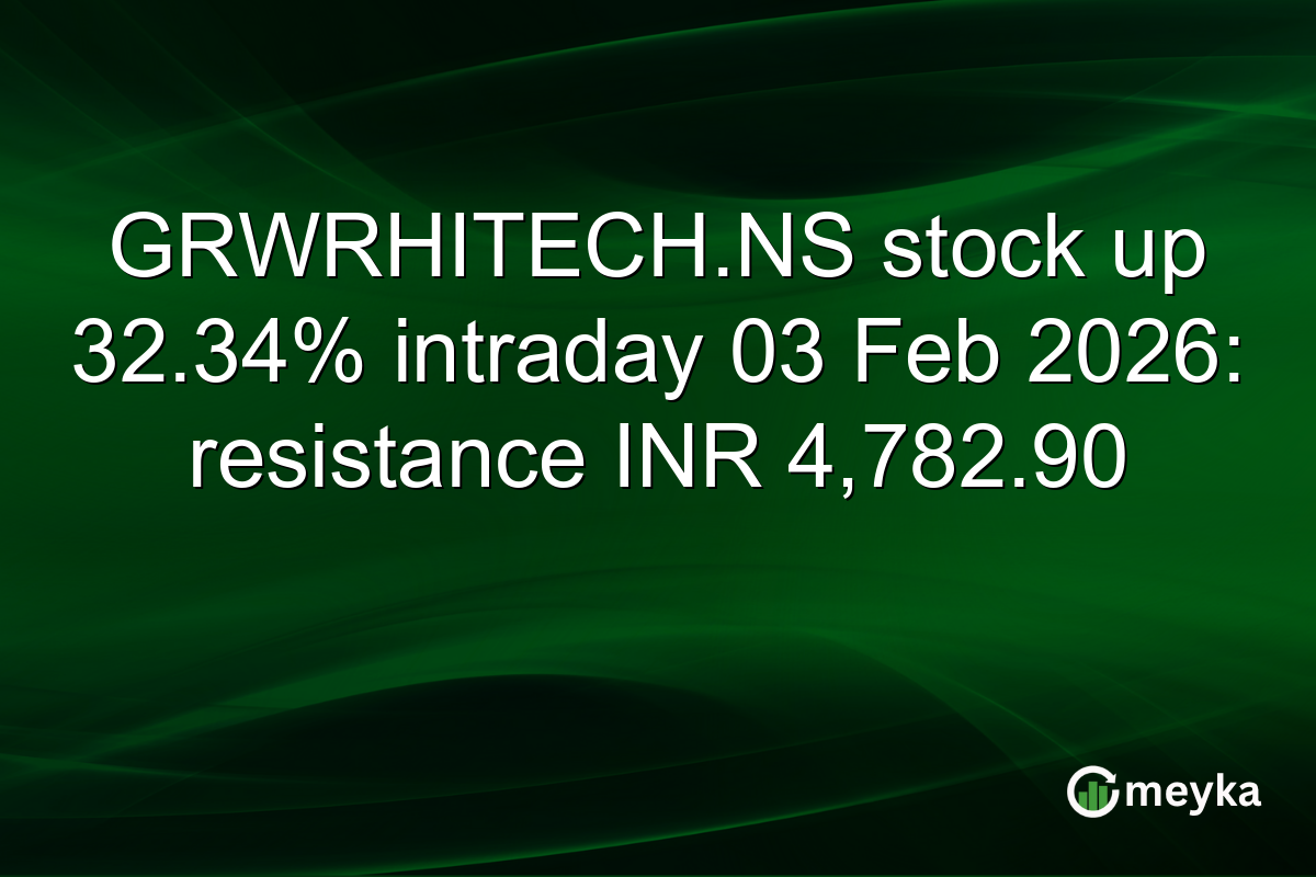 GRWRHITECH.NS stock up 32.34% intraday 03 Feb 2026: resistance INR 4,782.90