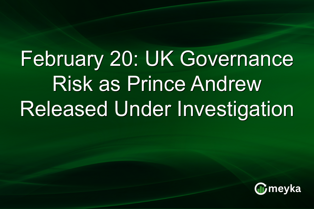 February 20: UK Governance Risk as Prince Andrew Released Under Investigation