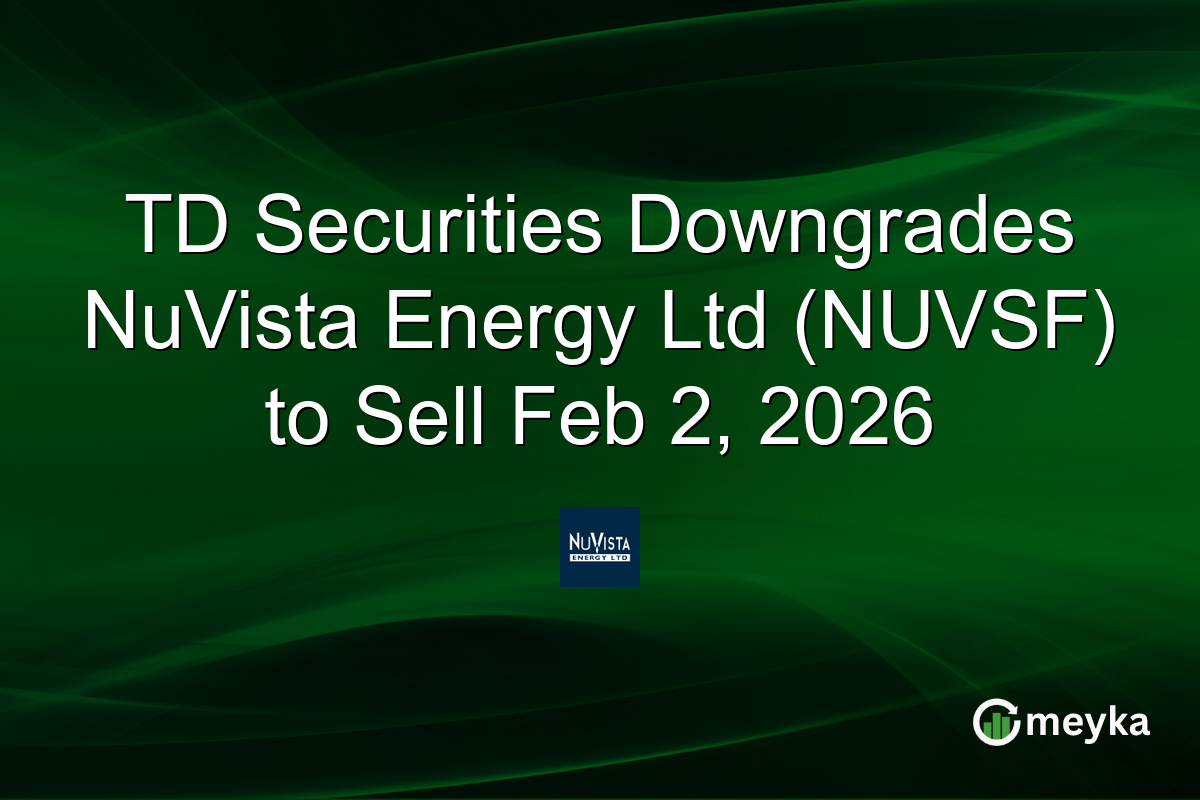 TD Securities Downgrades NuVista Energy Ltd (NUVSF) to Sell Feb 2, 2026