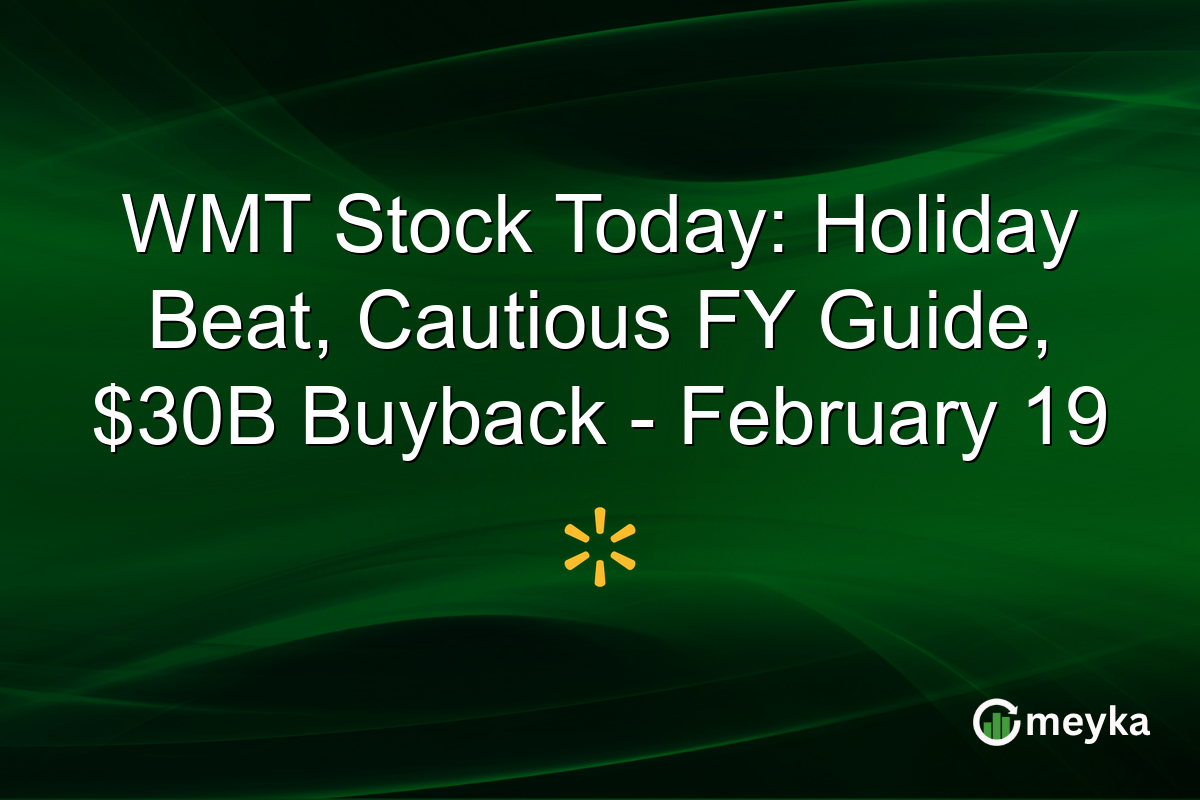 WMT Stock Today: Holiday Beat, Cautious FY Guide, $30B Buyback - February 19