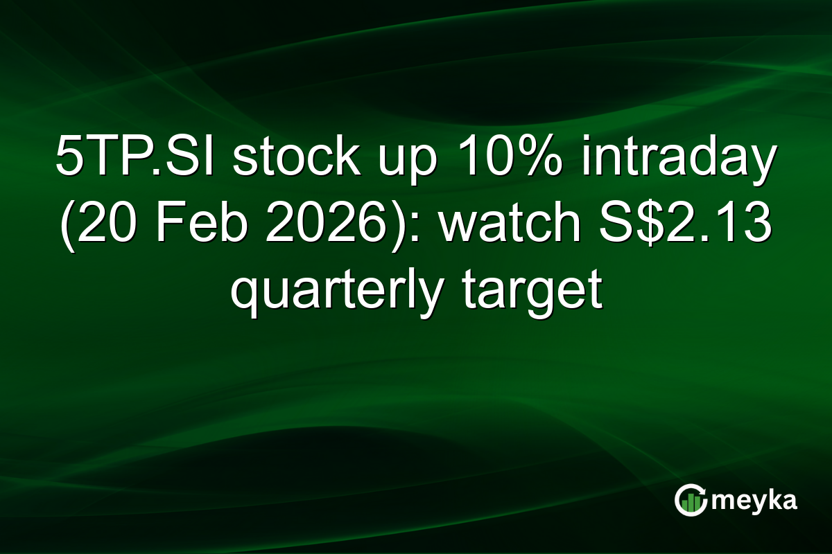 5TP.SI stock up 10% intraday (20 Feb 2026): watch S$2.13 quarterly target