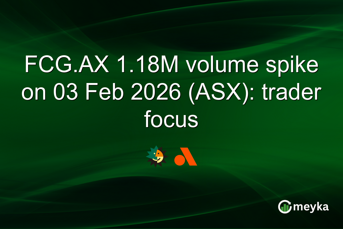 FCG.AX 1.18M volume spike on 03 Feb 2026 (ASX): trader focus