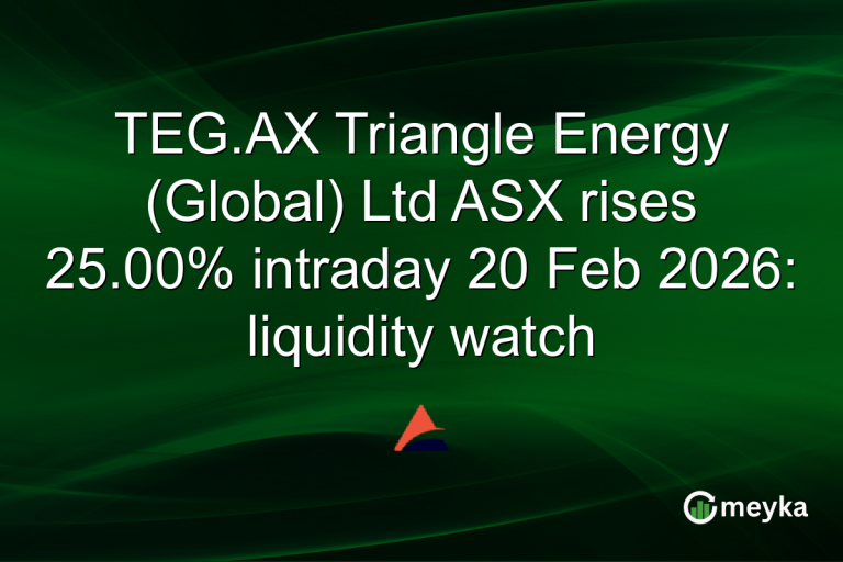 TEG.AX Triangle Energy (Global) Ltd ASX rises 25.00% intraday 20 Feb 2026: liquidity watch