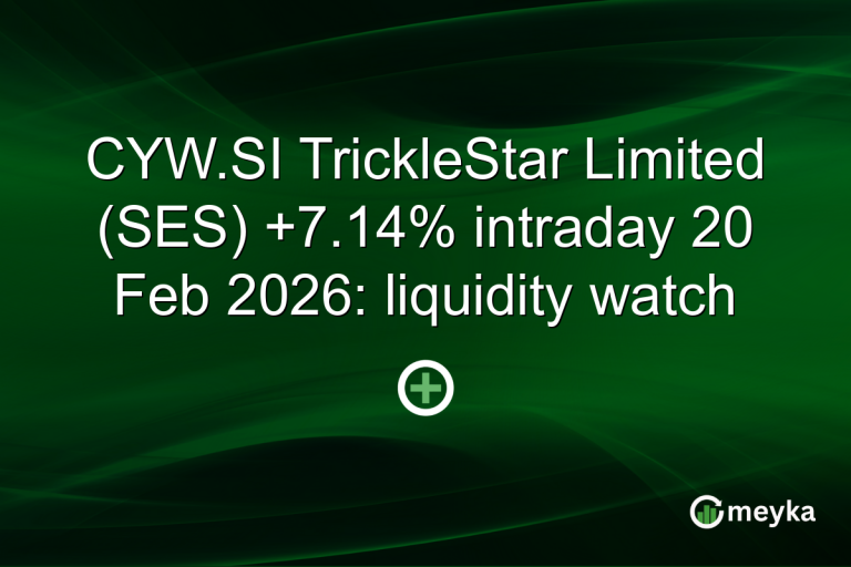 CYW.SI TrickleStar Limited (SES) +7.14% intraday 20 Feb 2026: liquidity watch