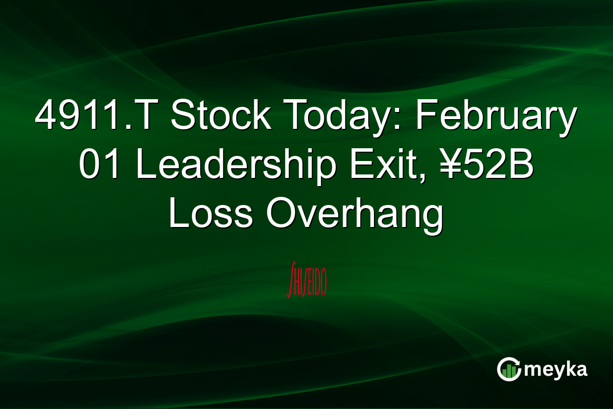 4911.T Stock Today: February 01 Leadership Exit, ¥52B Loss Overhang