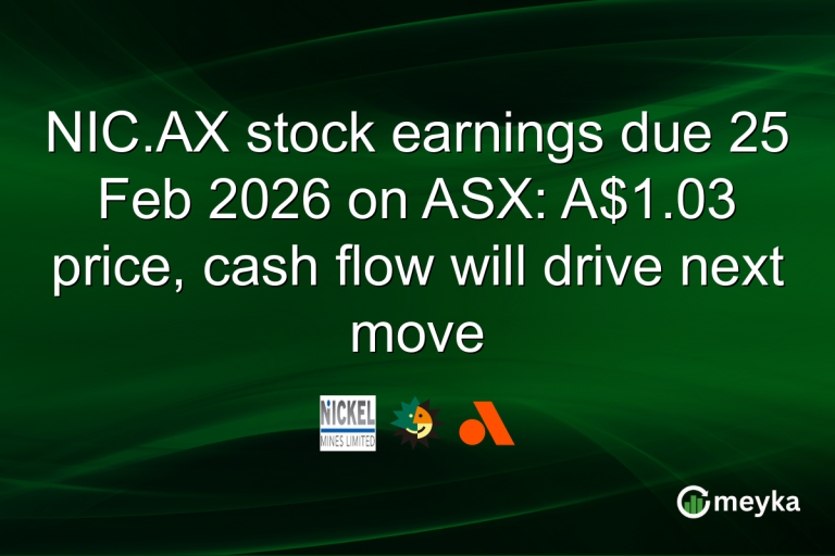 NIC.AX stock earnings due 25 Feb 2026 on ASX: A$1.03 price, cash flow will drive next move