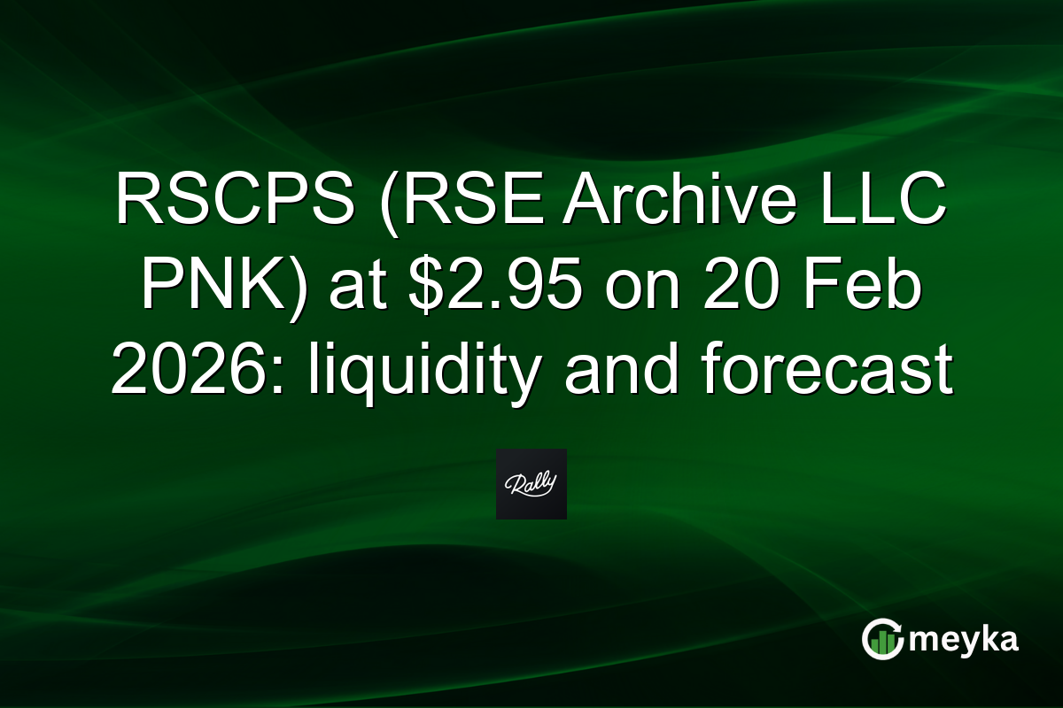 RSCPS (RSE Archive LLC PNK) at $2.95 on 20 Feb 2026: liquidity and forecast