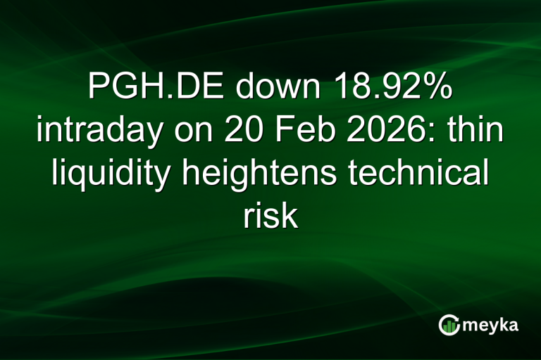 PGH.DE down 18.92% intraday on 20 Feb 2026: thin liquidity heightens technical risk