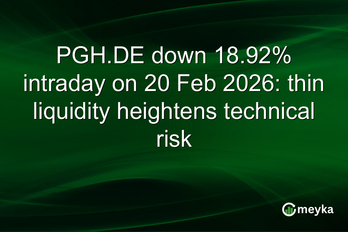 PGH.DE down 18.92% intraday on 20 Feb 2026: thin liquidity heightens technical risk