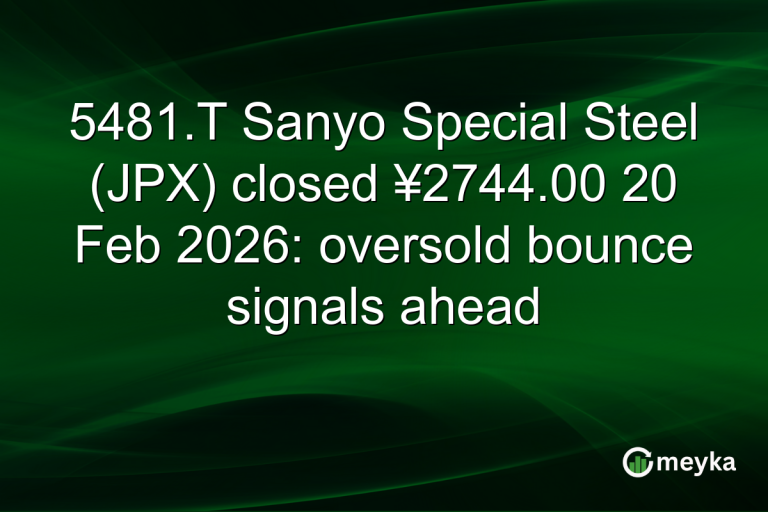 5481.T Sanyo Special Steel (JPX) closed ¥2744.00 20 Feb 2026: oversold bounce signals ahead