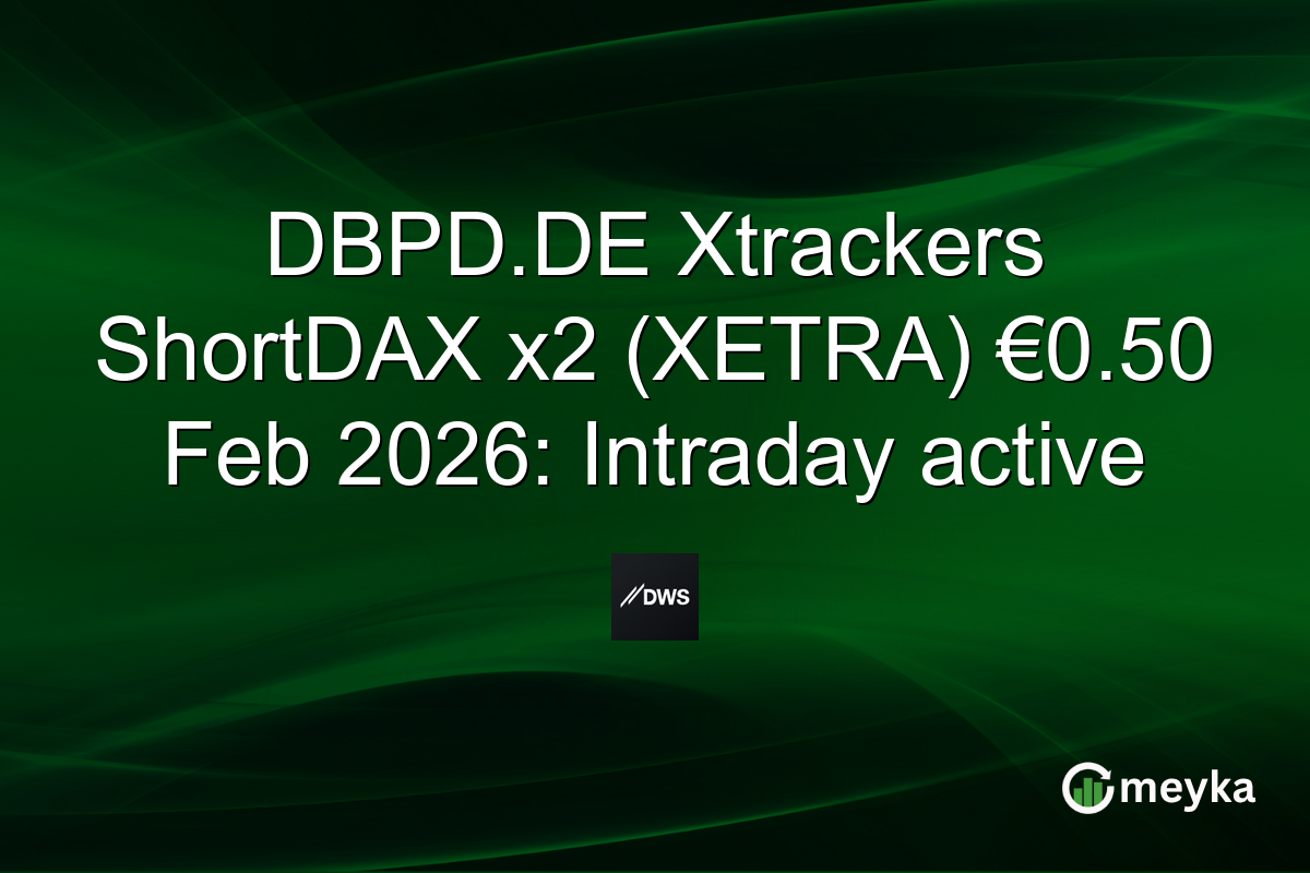 DBPD.DE Xtrackers ShortDAX x2 (XETRA) €0.50 Feb 2026: Intraday active