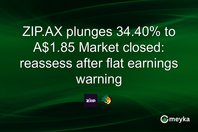 ZIP.AX plunges 34.40% to A$1.85 Market closed: reassess after flat earnings warning