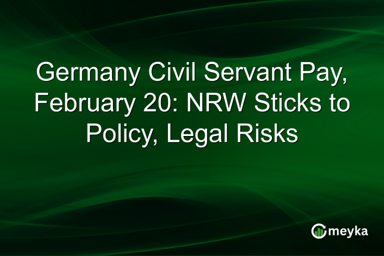 Germany Civil Servant Pay, February 20: NRW Sticks to Policy, Legal Risks