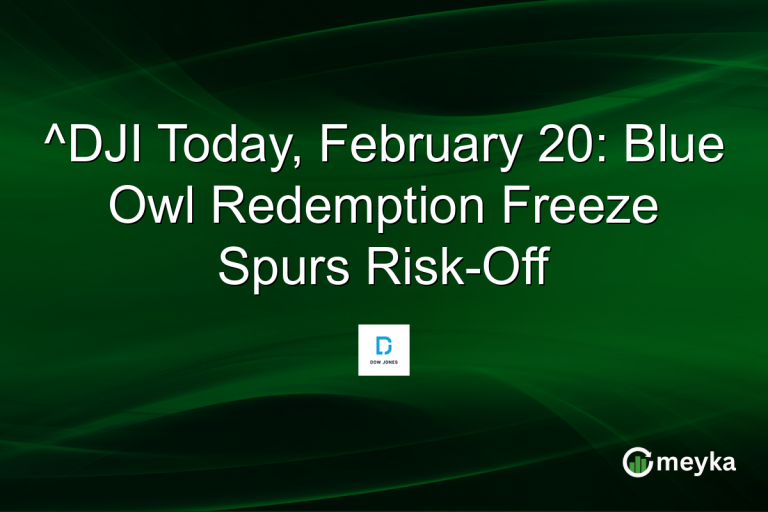 ^DJI Today, February 20: Blue Owl Redemption Freeze Spurs Risk-Off