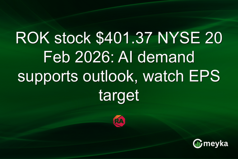 ROK stock $401.37 NYSE 20 Feb 2026: AI demand supports outlook, watch EPS target