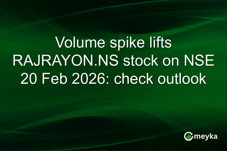 Volume spike lifts RAJRAYON.NS stock on NSE 20 Feb 2026: check outlook