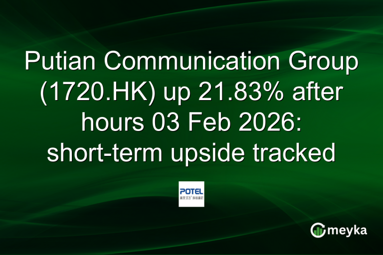 Putian Communication Group (1720.HK) up 21.83% after hours 03 Feb 2026: short-term upside tracked