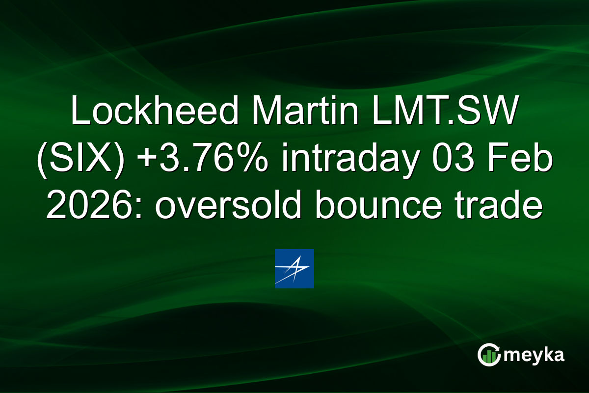 Lockheed Martin LMT.SW (SIX) +3.76% intraday 03 Feb 2026: oversold bounce trade