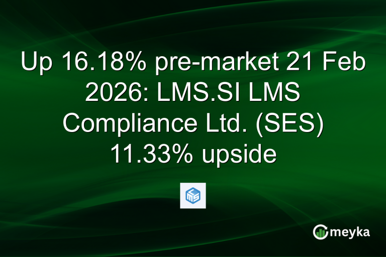 Up 16.18% pre-market 21 Feb 2026: LMS.SI LMS Compliance Ltd. (SES) 11.33% upside