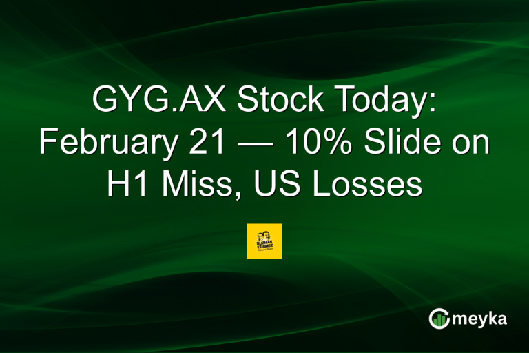 GYG.AX Stock Today: February 21 — 10% Slide on H1 Miss, US Losses