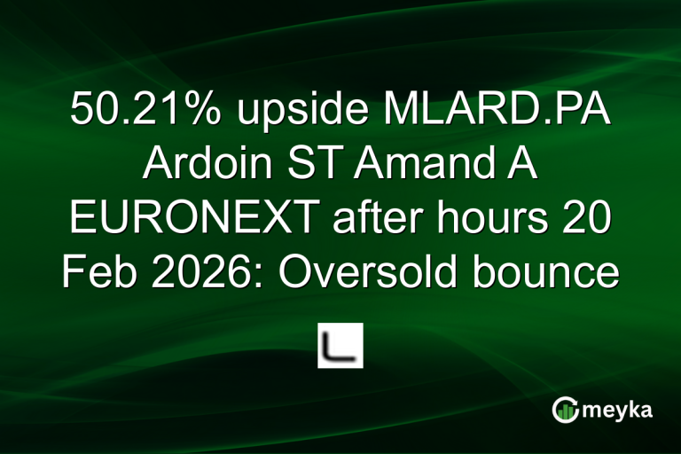 50.21% upside MLARD.PA Ardoin ST Amand A EURONEXT after hours 20 Feb 2026: Oversold bounce