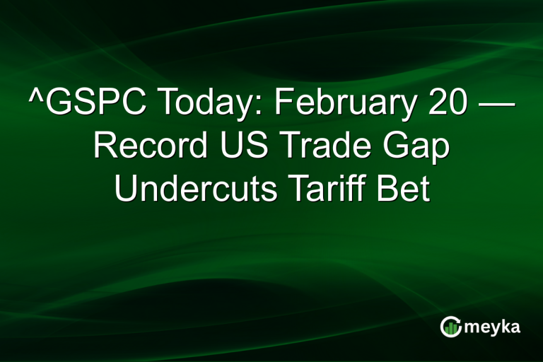 ^GSPC Today: February 20 — Record US Trade Gap Undercuts Tariff Bet