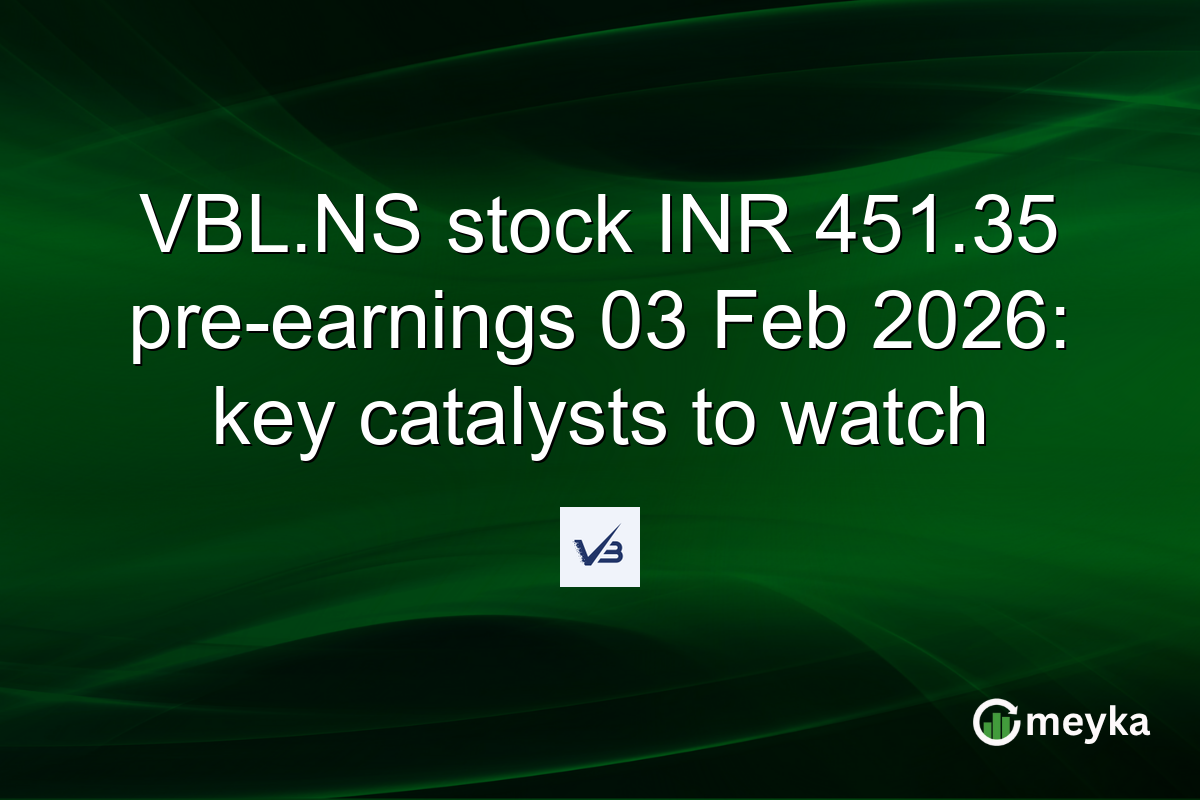 VBL.NS stock INR 451.35 pre-earnings 03 Feb 2026: key catalysts to watch