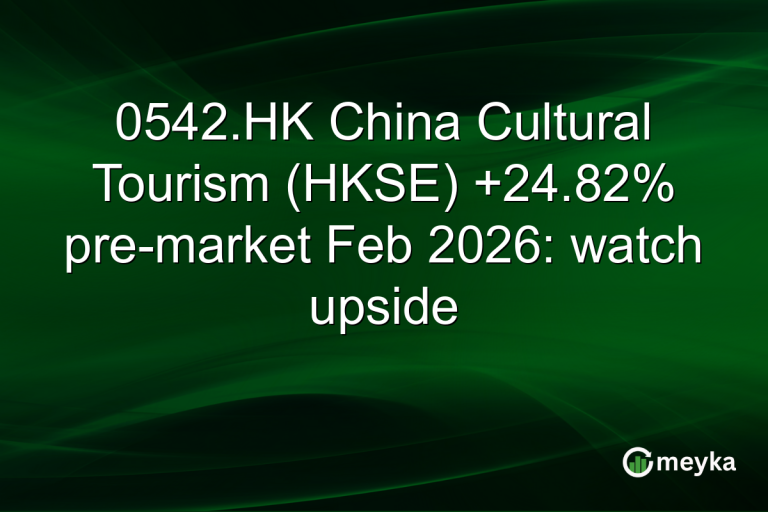 0542.HK China Cultural Tourism (HKSE) +24.82% pre-market Feb 2026: watch upside
