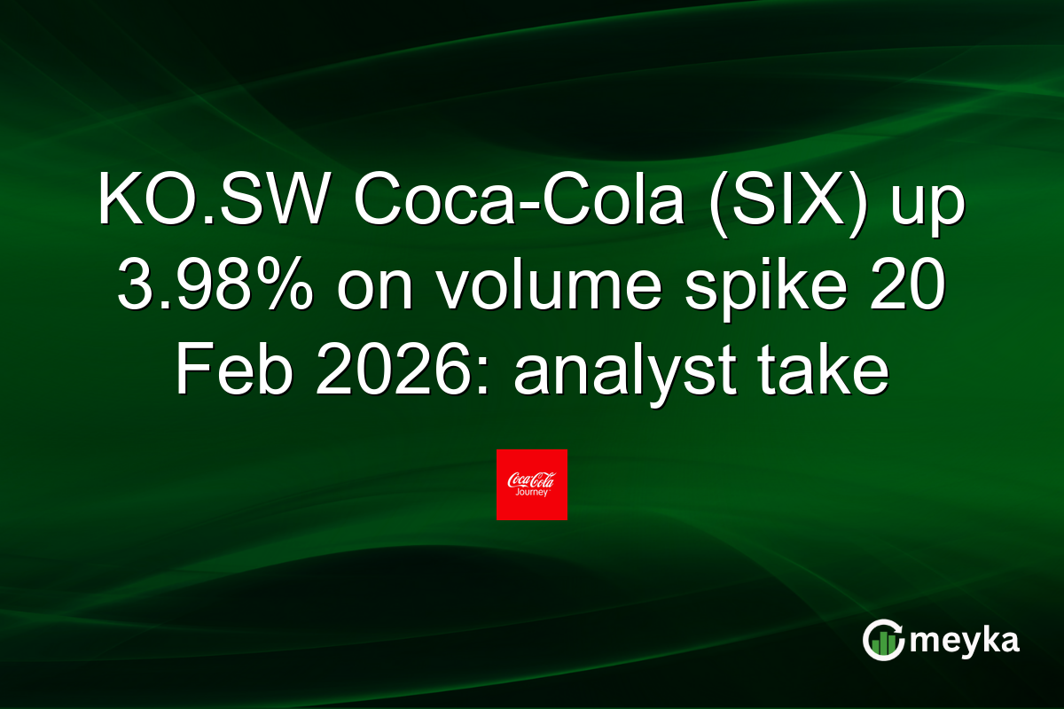 KO.SW Coca-Cola (SIX) up 3.98% on volume spike 20 Feb 2026: analyst take