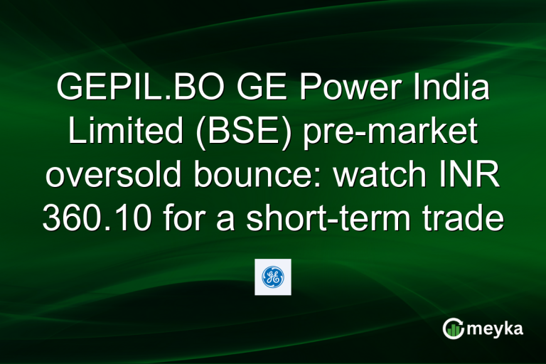 GEPIL.BO GE Power India Limited (BSE) pre-market oversold bounce: watch INR 360.10 for a short-term trade