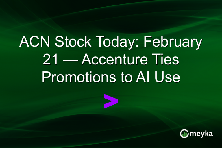 ACN Stock Today: February 21 — Accenture Ties Promotions to AI Use