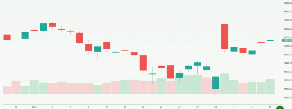 Meyka AI: NIFTY 50 (^NSEI) Index Overview, February 11, 2026