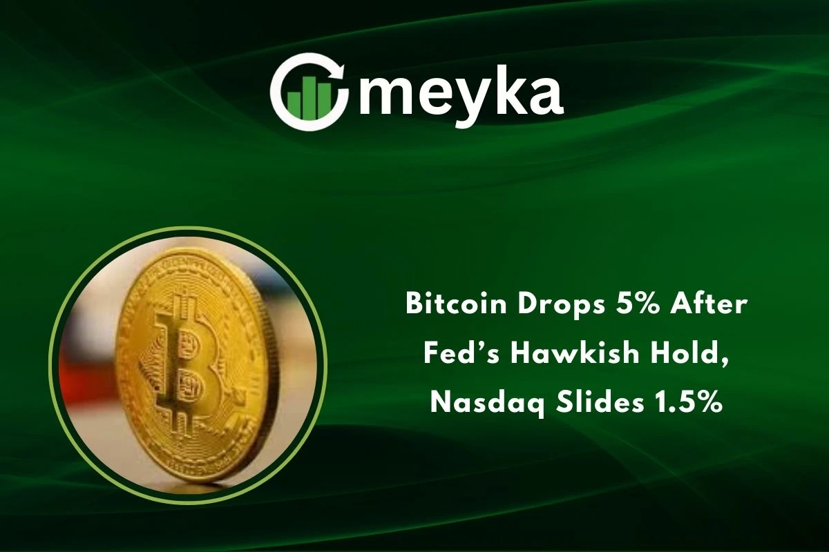 Bitcoin Drops 5% After Fed’s Hawkish Hold, Nasdaq Slides 1.5%