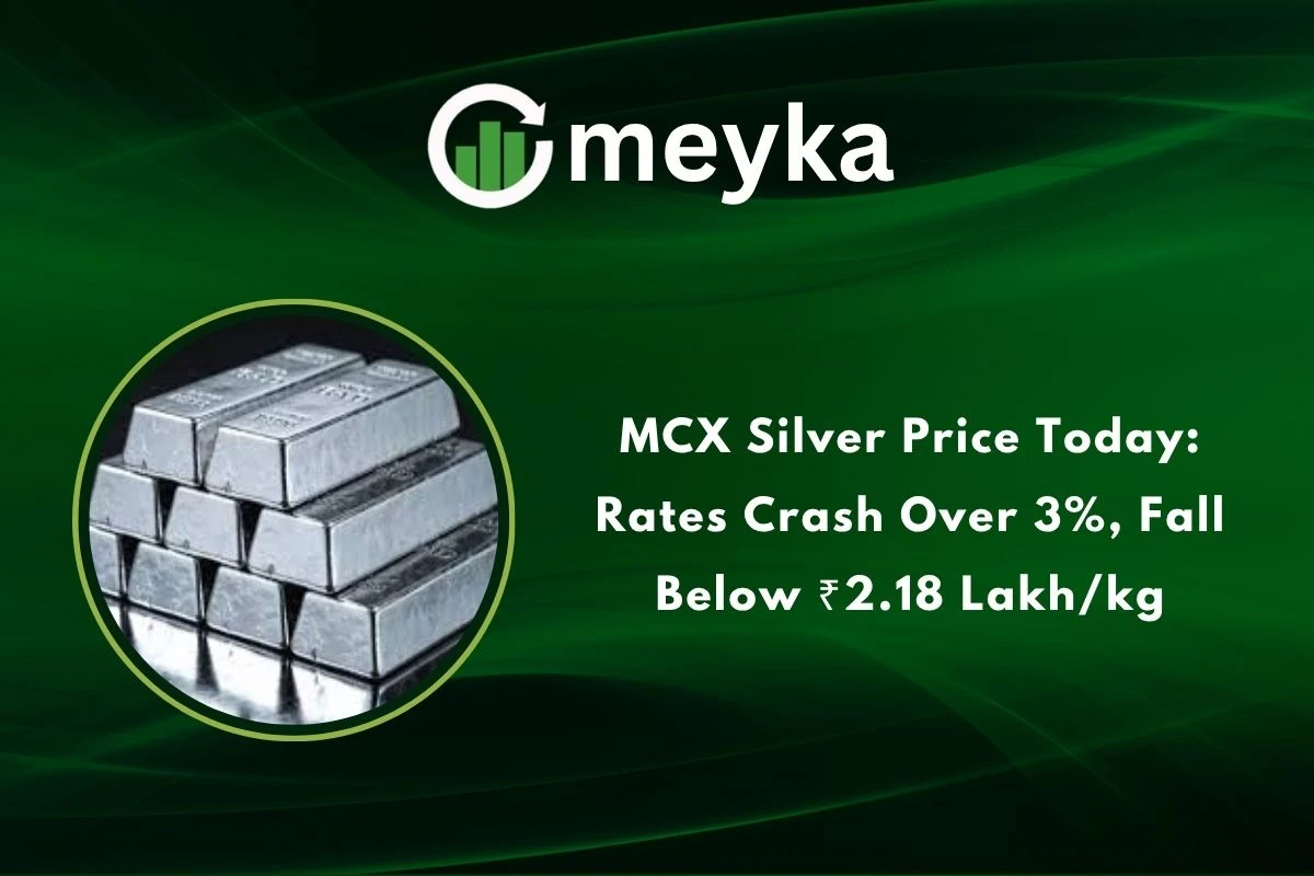 MCX Silver Price Today: Rates Crash Over 3%, Fall Below ₹2.18 Lakh/kg