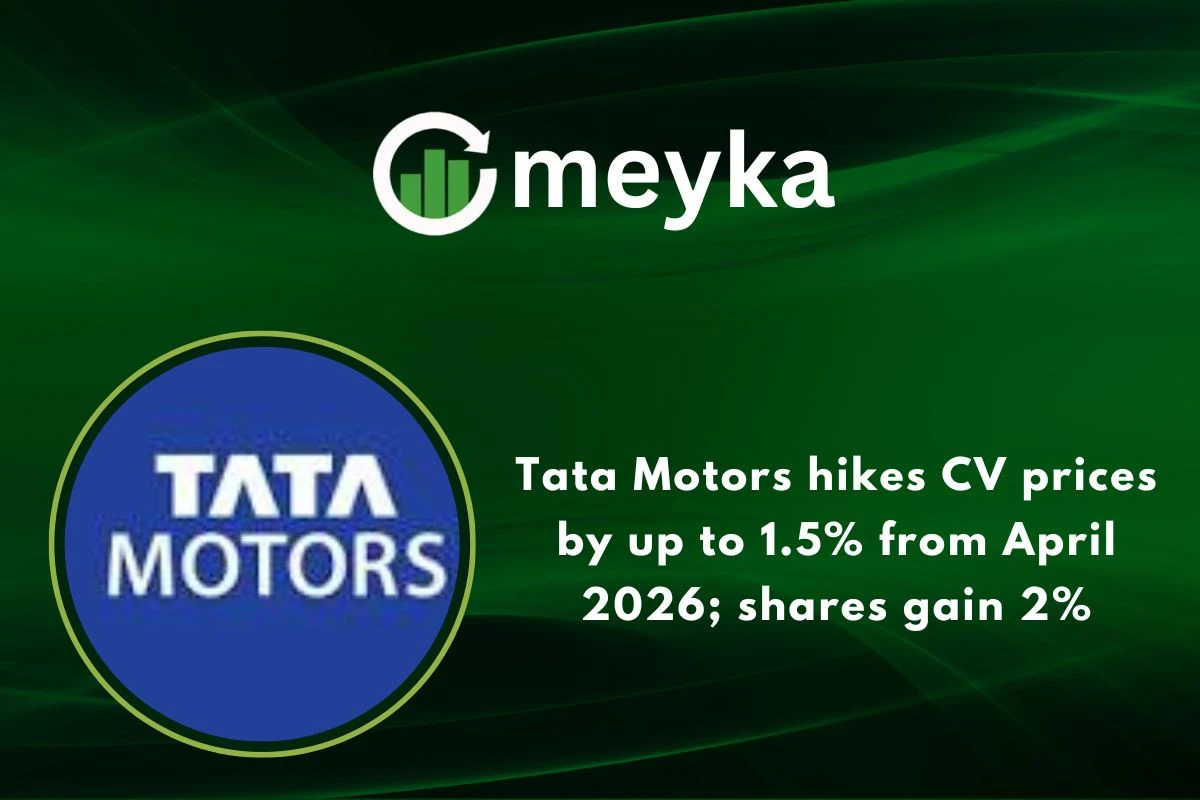 Tata Motors hikes CV prices by up to 1.5% from April 2026; shares gain 2%
