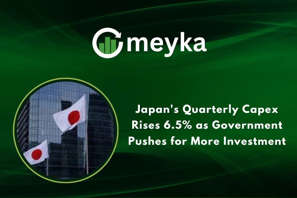 Japan’s Quarterly Capex Rises 6.5% as Government Pushes for More Investment