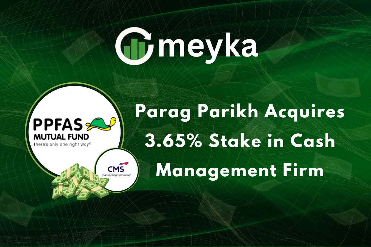 Parag Parikh Acquires 3.65% Stake in Cash Management Firm
