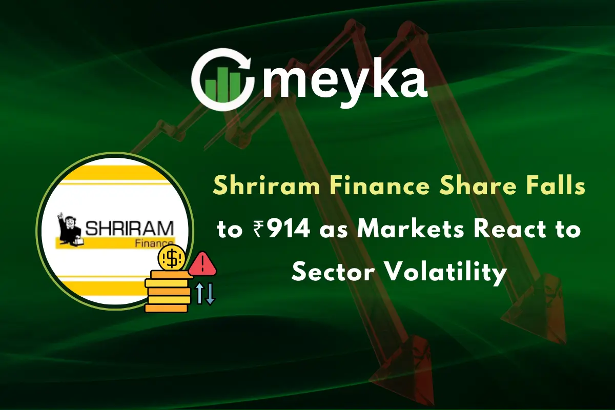 Shriram Finance Share Falls to ₹914 as Markets React to Sector Volatility
