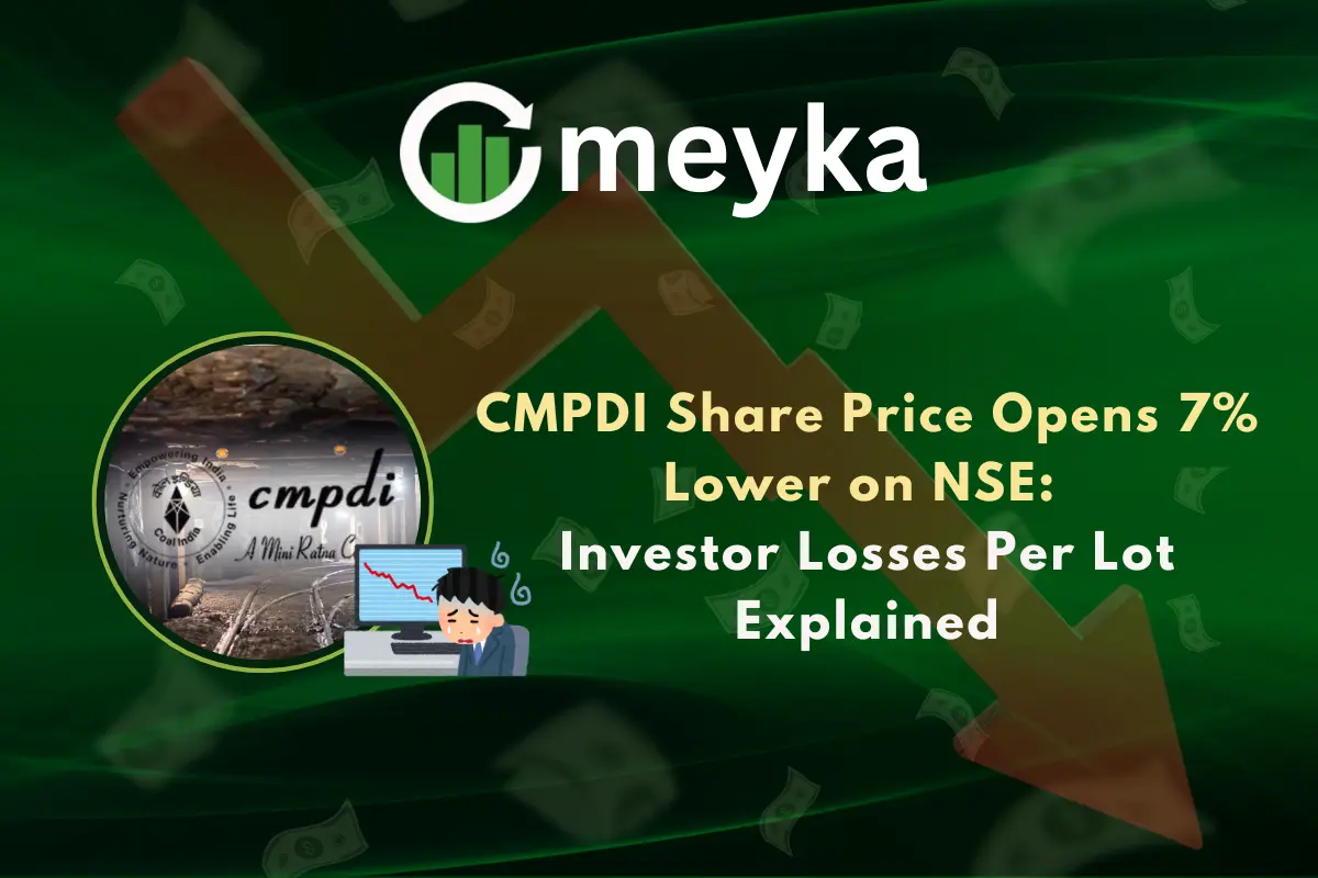 CMPDI Share Price Opens 7% Lower on NSE: Investor Losses Per Lot Explained