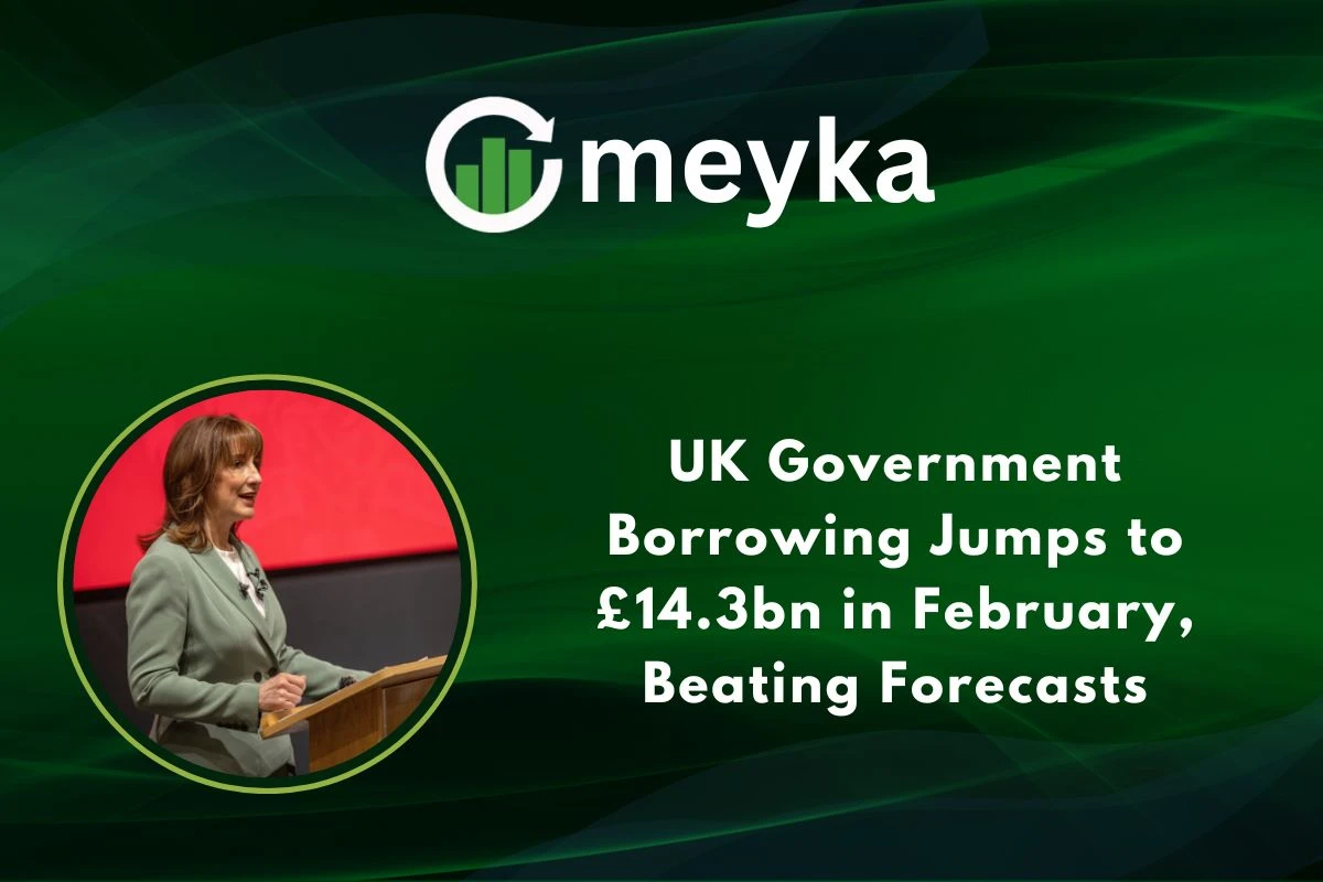 UK Government Borrowing Jumps to £14.3bn in February, Beating Forecasts