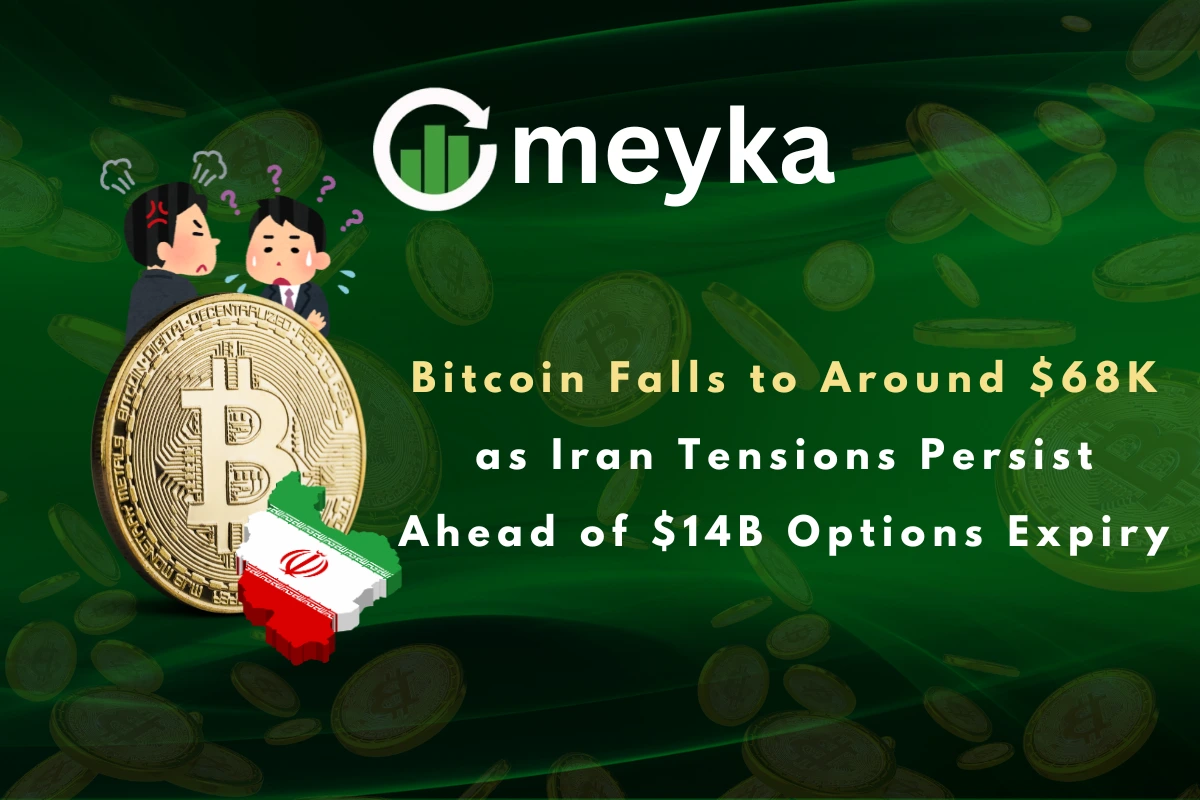 Bitcoin Falls to Around $68K as Iran Tensions Persist Ahead of $14B Options Expiry