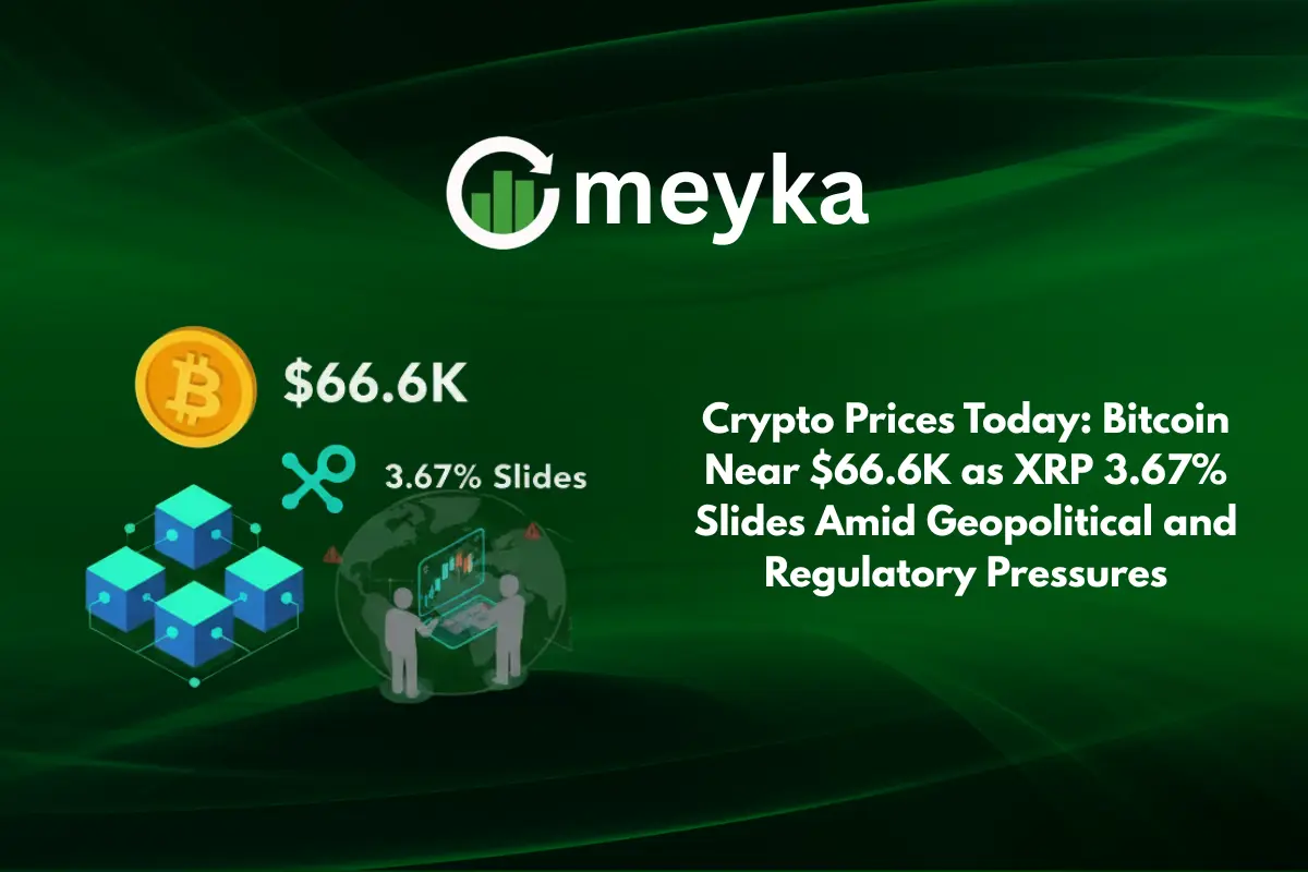 Crypto Prices Today: Bitcoin Near $66.6K as XRP 3.67% Slides Amid Geopolitical and Regulatory Pressures