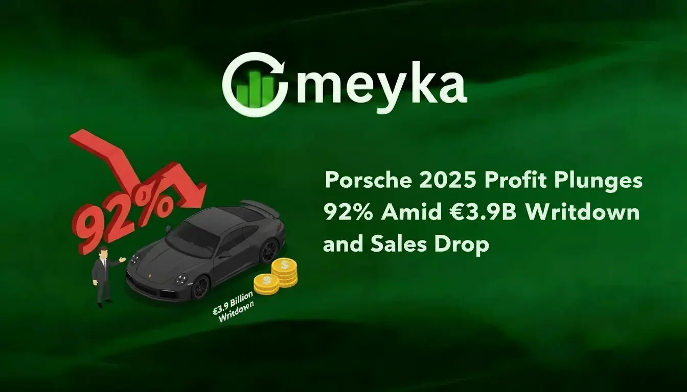 Porsche 2025 Profit Plunges 92% Amid €3.9B Writedown and Sales Drop