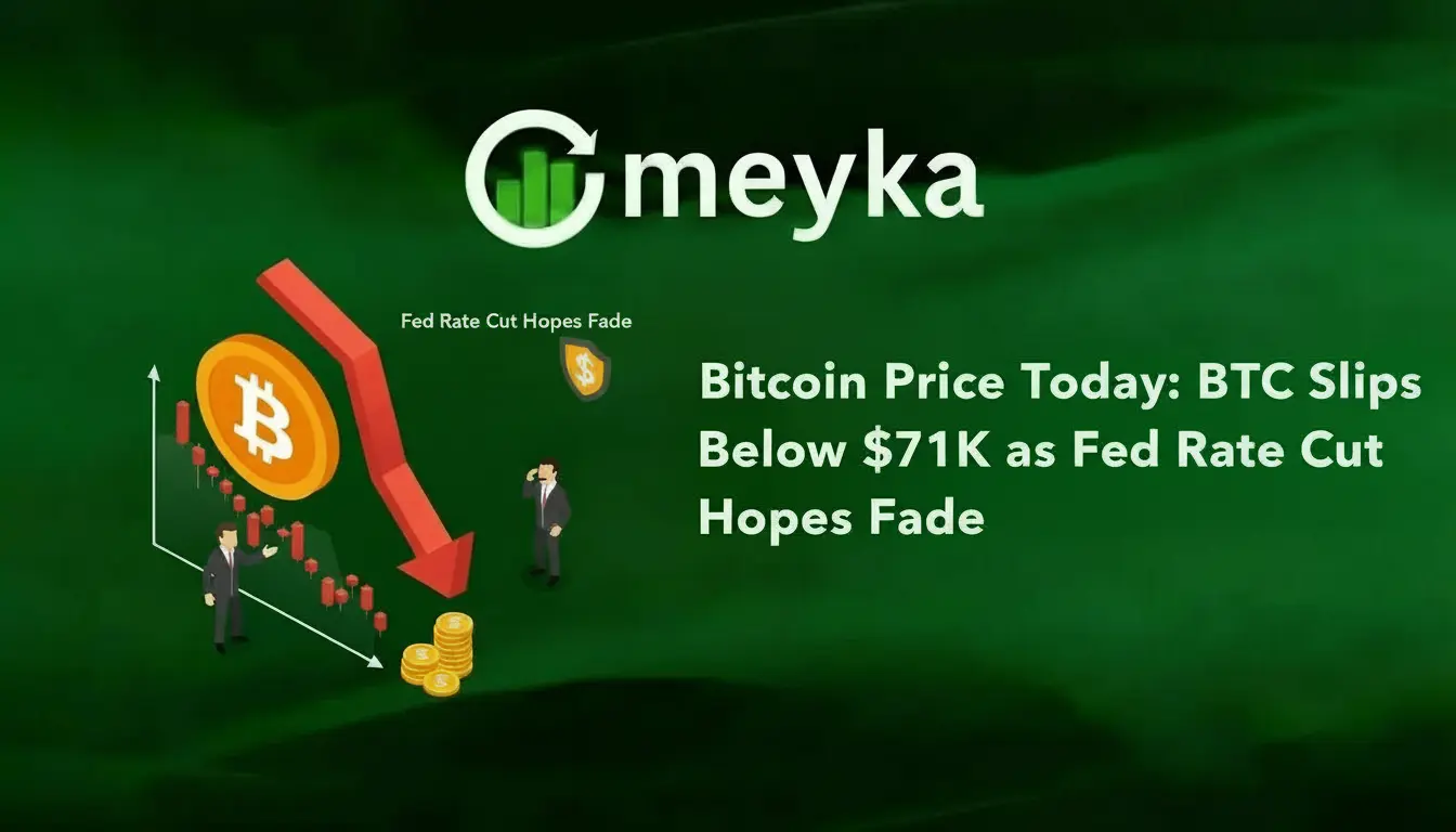 Bitcoin Price Today: BTC Slips Below $71K as Fed Rate Cut Hopes Fade