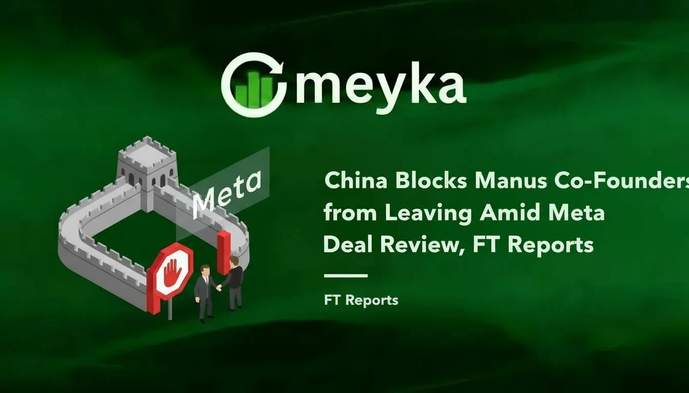 China Blocks Manus Co-Founders from Leaving Amid Meta Deal Review, FT Reports