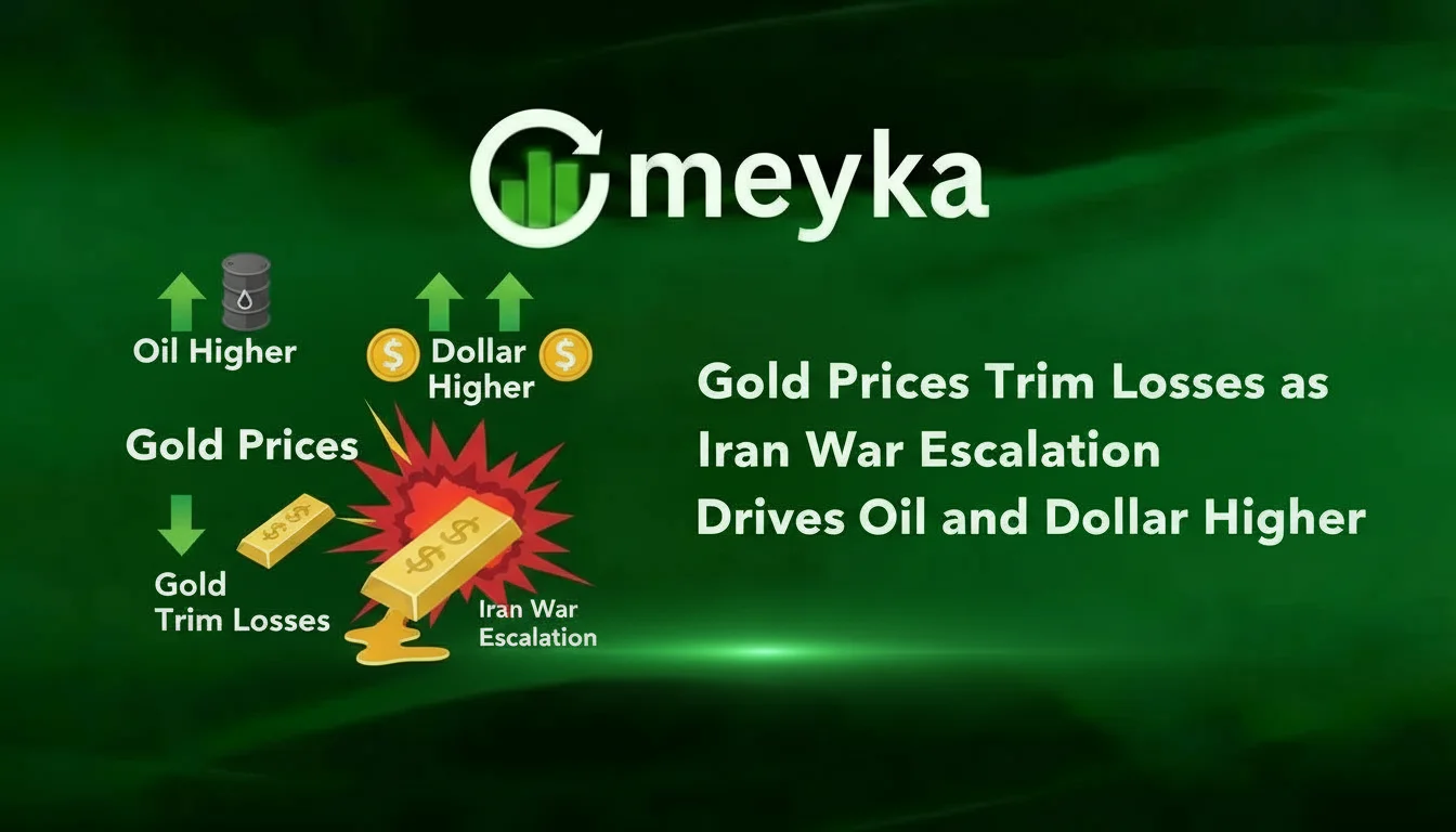 Gold Prices Trim Losses as Iran War Escalation Drives Oil and Dollar Higher