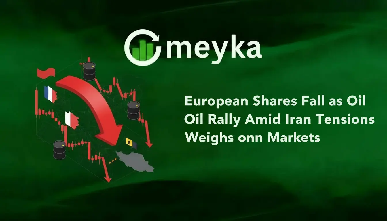 European Shares Fall as Oil Rally Amid Iran Tensions Weighs on Markets