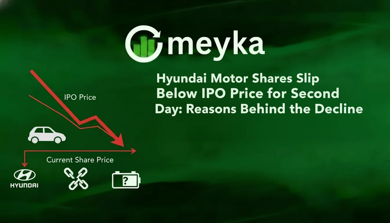 Hyundai Motor Shares Slip Below IPO Price for Second Day: Reasons Behind the Decline